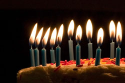 Birthday candles Birthday candles