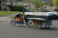 bike move - mattress and frame_Flickr_BikePortland(dot)org