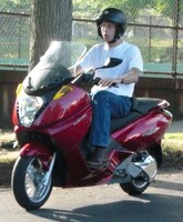 Alan on electric scooter