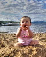 Baby at the Beach by Etolane Flickr
