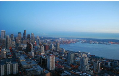 Seattle Waterfront Night Morgue File Free Photo
