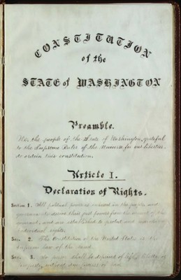 Washington State Constitution Public Domain