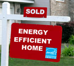 Energy efficient home sign - istock