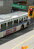 City bus in Vancouver, British Columbia