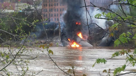 James River, oil train derailment,oil trains