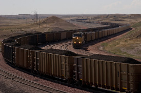 Powder River Basin coal train. Photo by Kimon Berlin, cc.