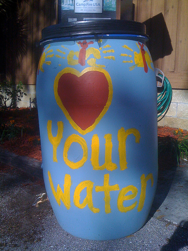 Love Your Water rain barrel