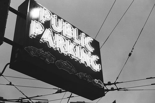 Public Parking sign