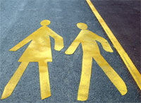 Yellow walker symbols