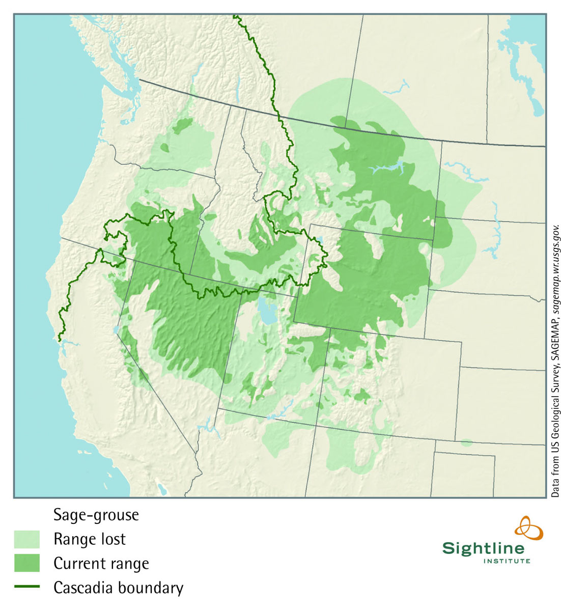 Grouse Current And Historic Range Map Sightline Institute
