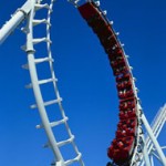 Roller Coaster Making a Loop