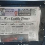 Seattle Times headline: Tunnel + tolls = traffic trouble.