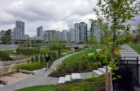 Green stormwater development in Vancouver, BC.
