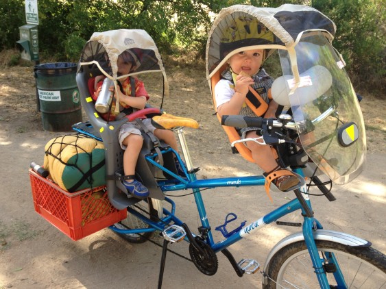 A two-wheeled family mobile!
