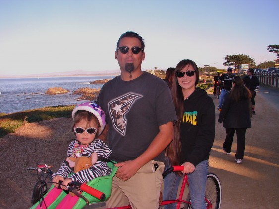 Family on Monterey Coast Trail