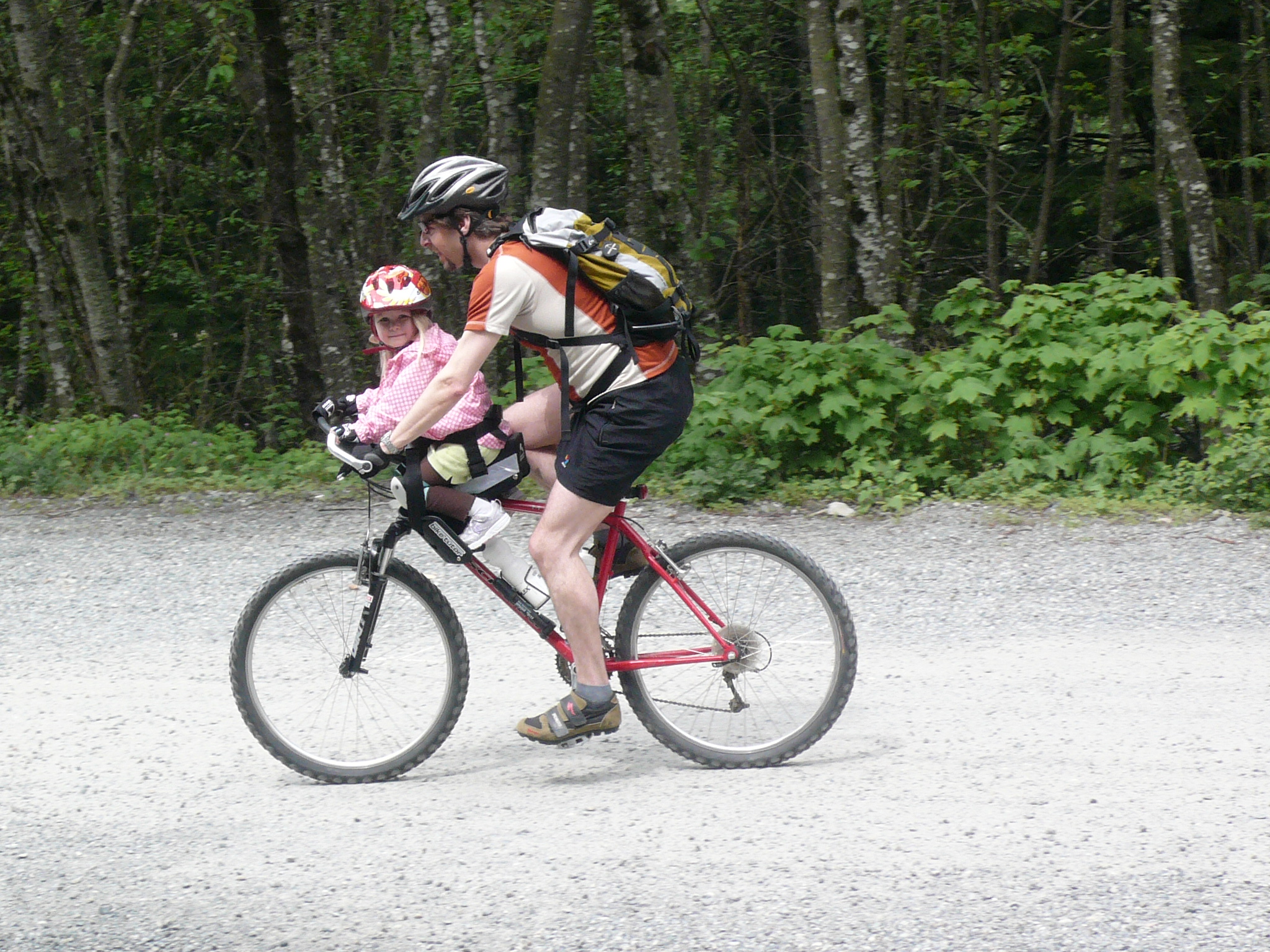 Long distance ride with a three year-old!