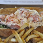 Maine lobster roll and fries.