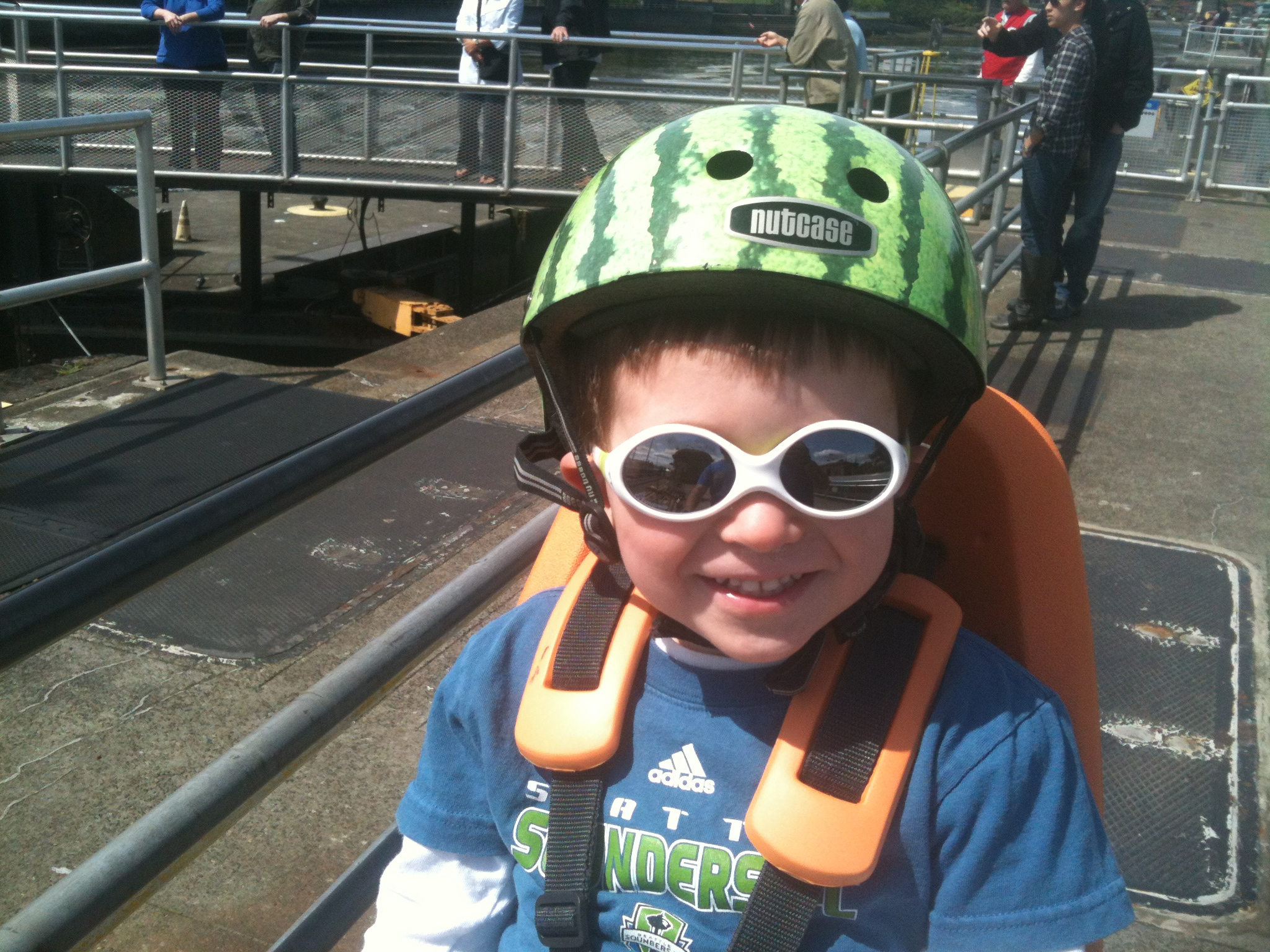 biking at the locks