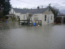Flooded home