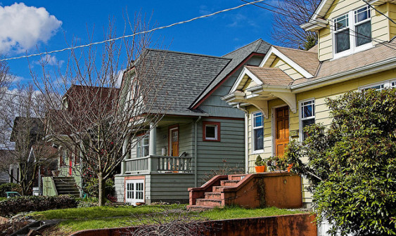 Houses in a Seattle Neighborhood