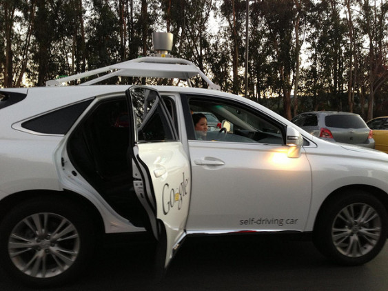 Hop on in! Google's self-driving car. cc stanfordcis