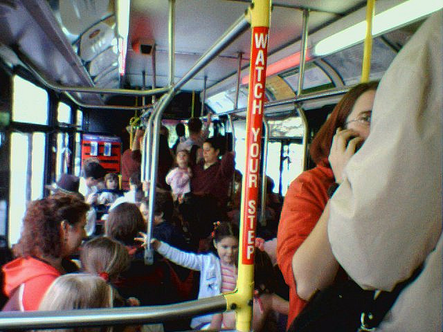 Crowded Portland Bus