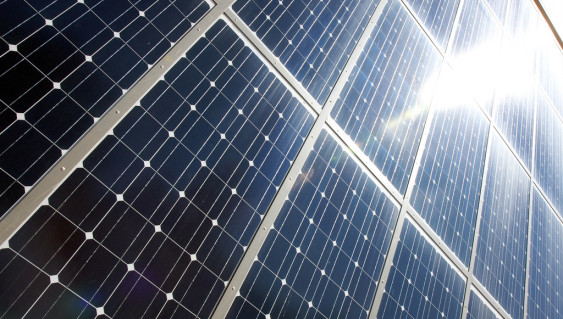Solar panels, Photo credit Mojo Mike, cc.