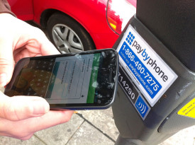 Pay by phone parking meter. Photo credit Guerrilla Futures Jason Tester, cc.