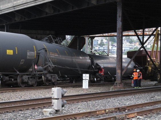 Oil train derailment in Magnolia neighborhood of Seattle, July 24, 2014 (2), by Hayley Farless, WEC intern