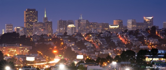 Downtown San Francisco Cityscape, photo by Flickr user David Yu, CC.