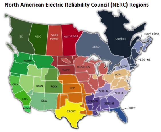NERC Map by EPA