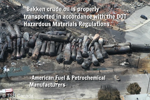 Lac-Mégantic Derailment by TSB Canada (https://www.flickr.com/photos/greenpeace_canada/9239899885/in/photolist-pq75w9-q5FqaM-f6H1JN-pvP9je-f5uUdz-f5uUiV-f5uUjH-f5uUdZ-f5Kaiq-f5KagC-f5uUeK-j4RLm8-j4Qj6g-fm5Z7s-f4t68L-dnH7GC-fkQNLp-dMwnZF-dMwnWR-dMwnYp) (All rights reserved, used with permission.) Lac-Mégantic Derailment by TSB Canada