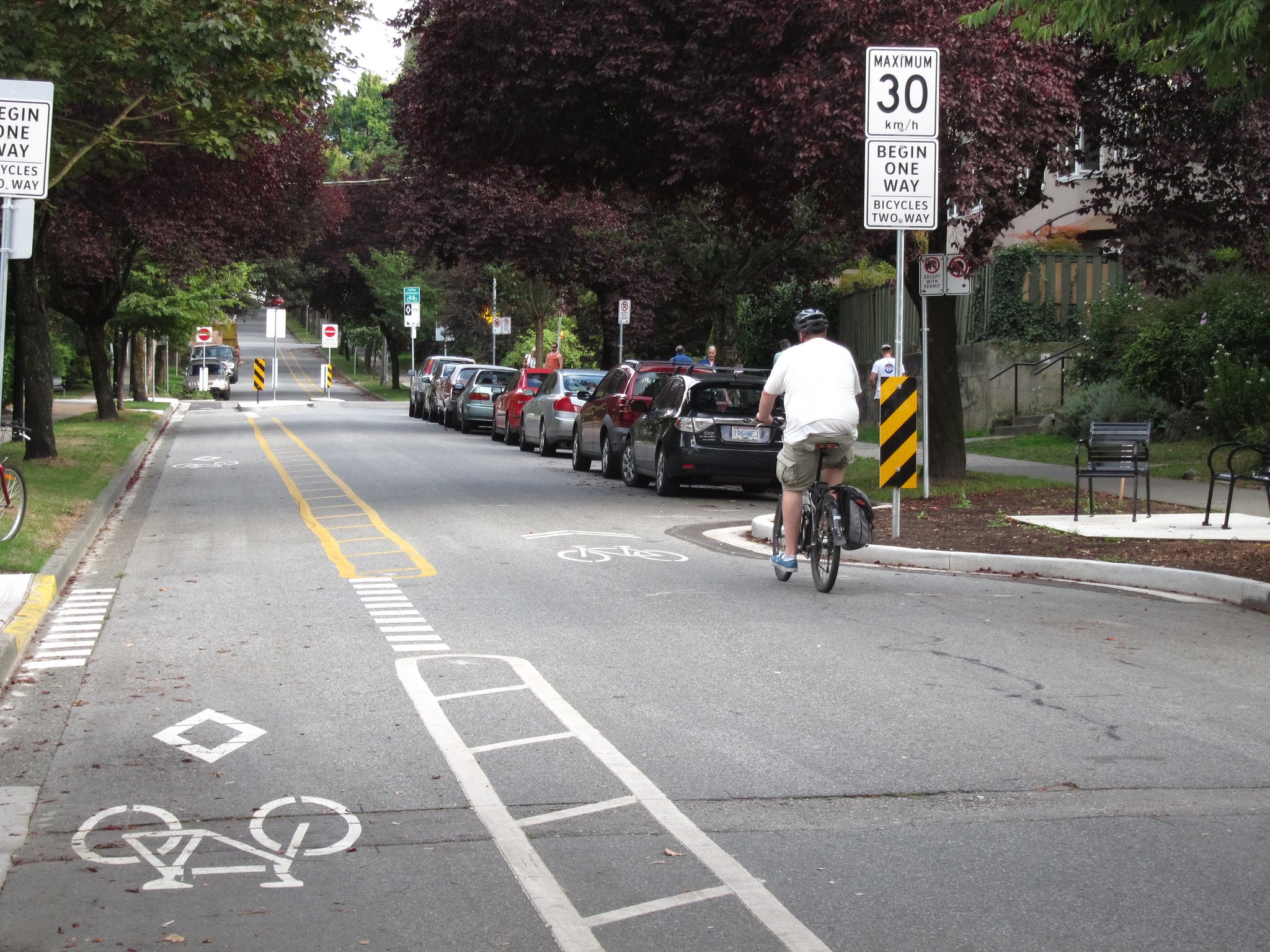 A Vancouver, BC, cyclist (2). Photo by Alyse Nelson, used with permission.