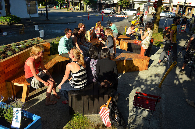 The French Quarter Parklet, by Steve Chou, cc.