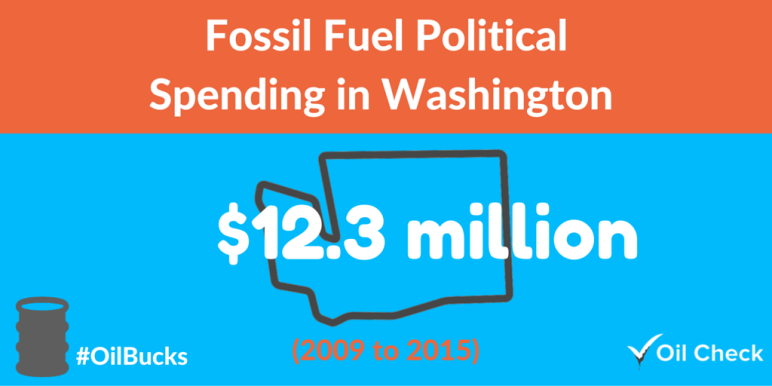 Fossil Fuel Spending in Washington, by Oil Check Northwest. (Used with permission.)