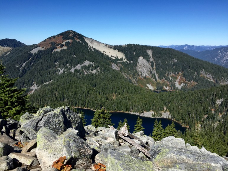 Mason Lake from Bandera Mountain. Photo by Alicia. (Used with permission.)