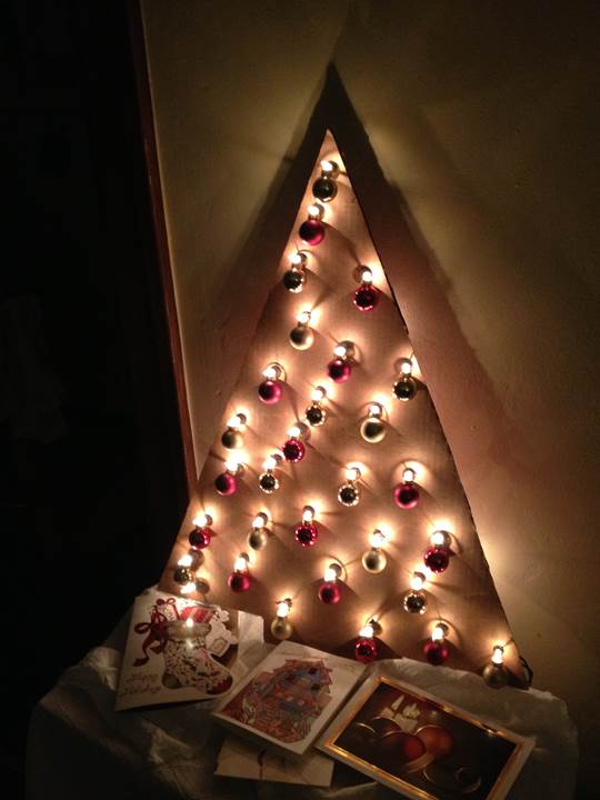 Cardboard Christmas Tree, by Meaghan Robbins, used with permission.