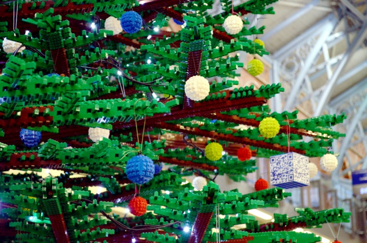 Lego Christmas tree branches, by Jodi, cc.