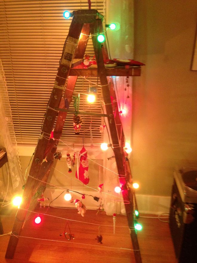 The Christmas ladder, by Alan Durning, used with permission.