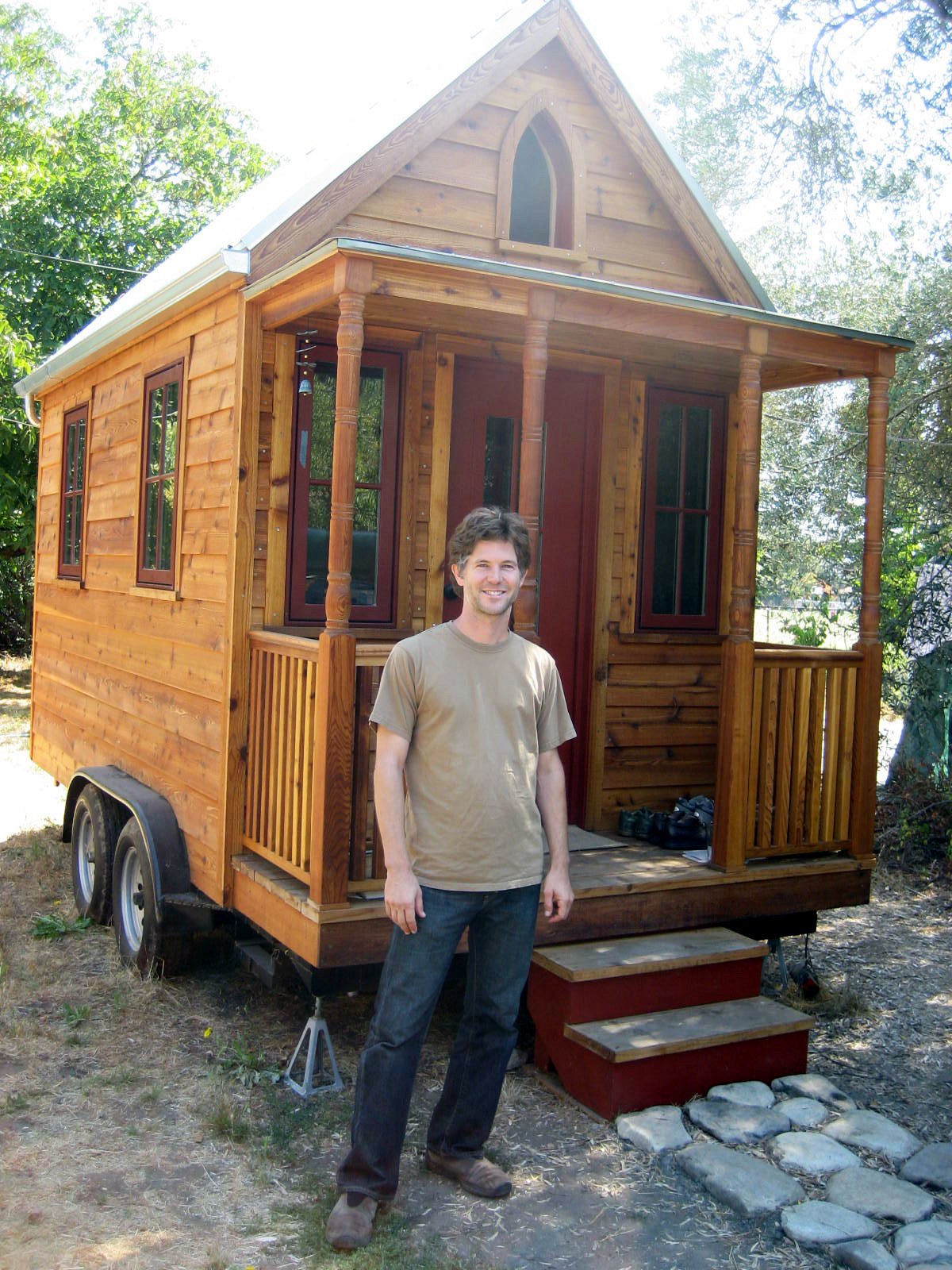 Jay Shafer and his tiny home, by Todd Lappin, cc.