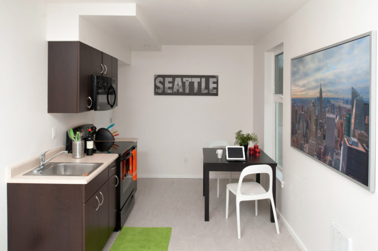 Microhousing room, by Karma Residential, used with permission.