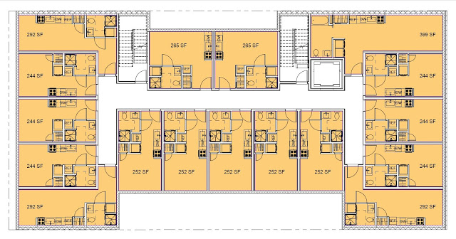 Before - Floorplan layout under old Seattle SEDU rules. By David Neiman, used with permission.