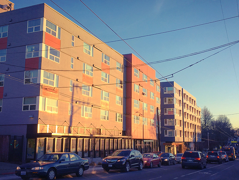 Both of these apartments in Seattle's Central Area were developed by the non-profit