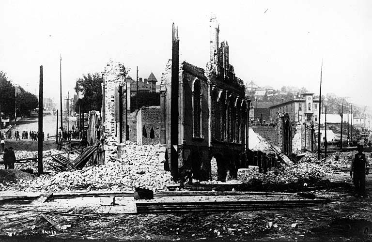 <a href="https://en.wikipedia.org/wiki/File:Aftermath_of_Great_Seattle_Fire.jpg">Great Seattle Fire 1889 downtown by University of Washington Libraries Digital Collections</a> (Used with permission)