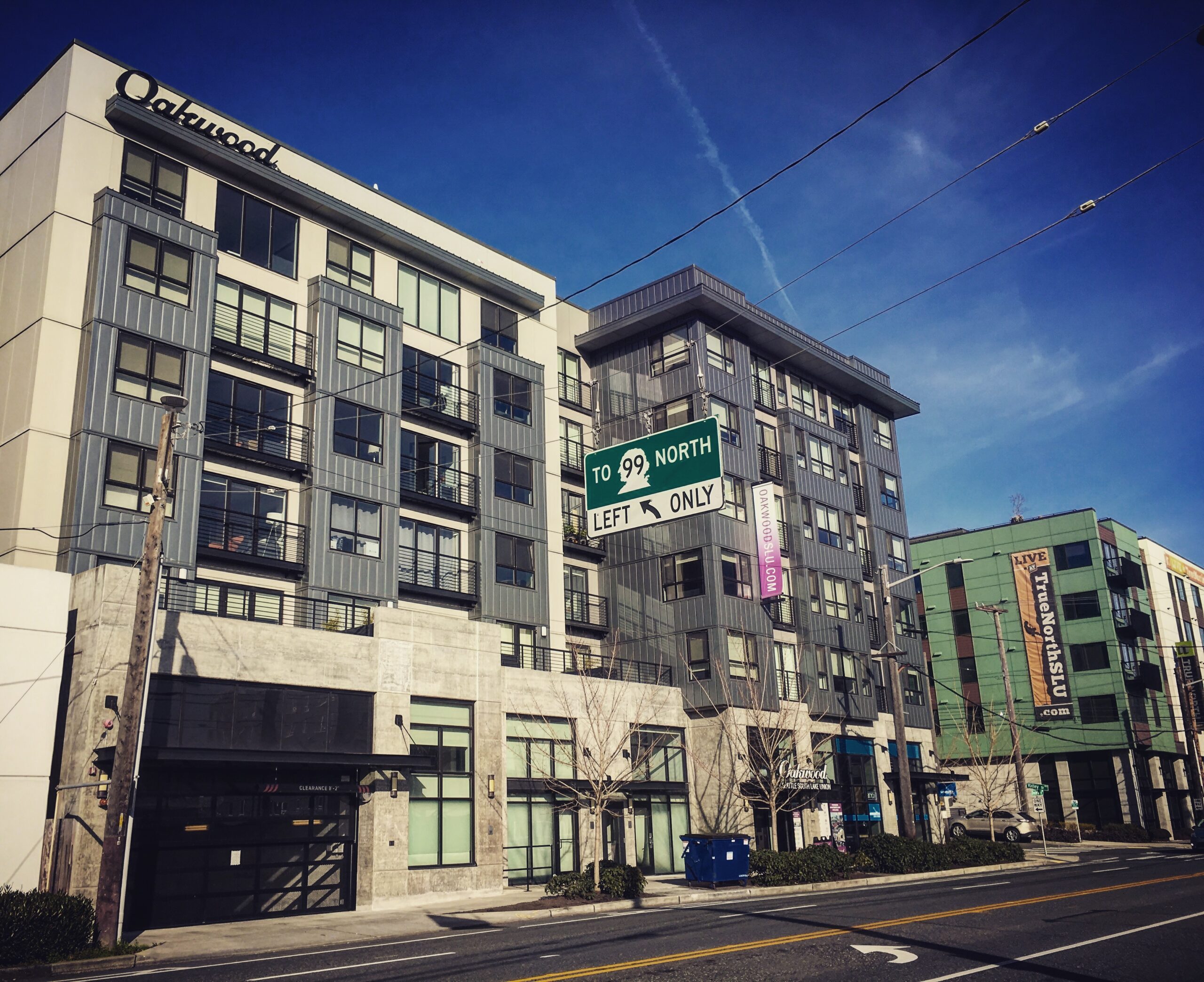 Typical new construction six-story apartment building in Seattle's South Lake Union neighborhood, just north of downtown. Photo by Dan Bertolet, used with permission.