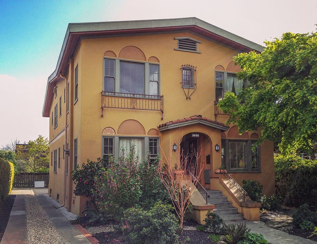 This fourplex could easily pass for a single-family house. Image © Opticos Design, Inc, used with permission.