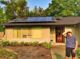Home solar panels.