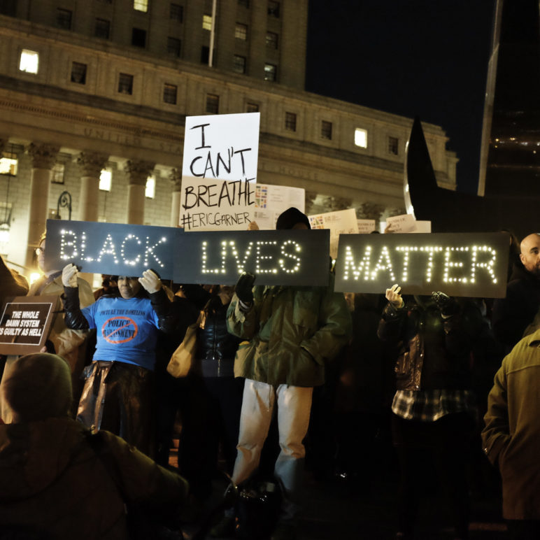 Black lives matter. I can't breathe. George Floyd. Eric Garner. Police reform.