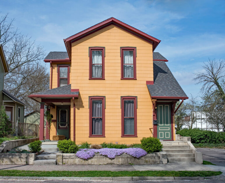 Duplex. Multifamily homes. Housing.