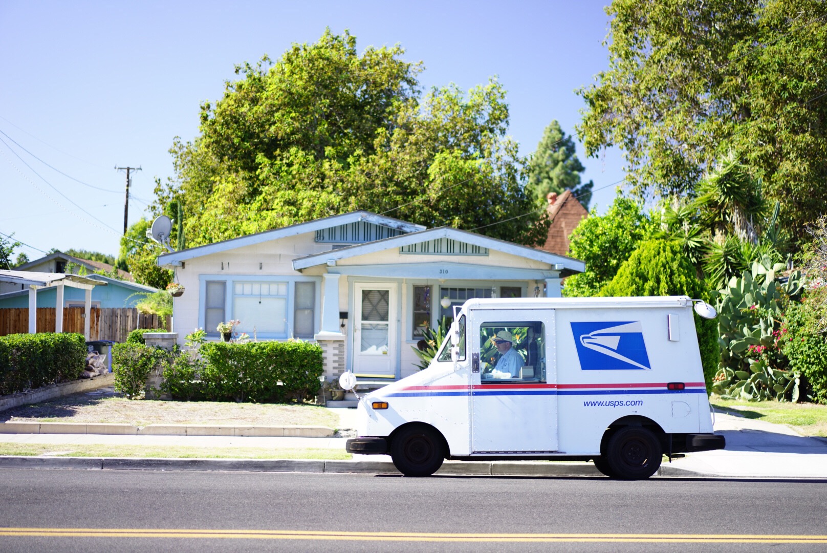 USPS, US Mail, Postal Service. Vote From Home, Vote Safe, Vote By Mail.